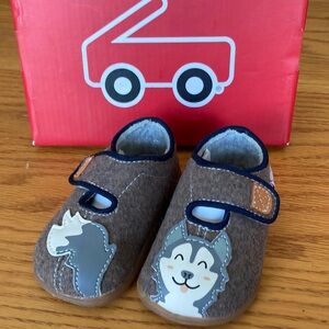 See Kai Run Cruz II Brown Husky Toddler Slippers